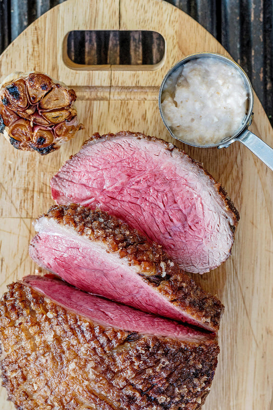 Roast-beef di Fassone Piemontese con rucola e scaglie di Piemontino